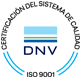 ISO 9001 certification issued by DNV
